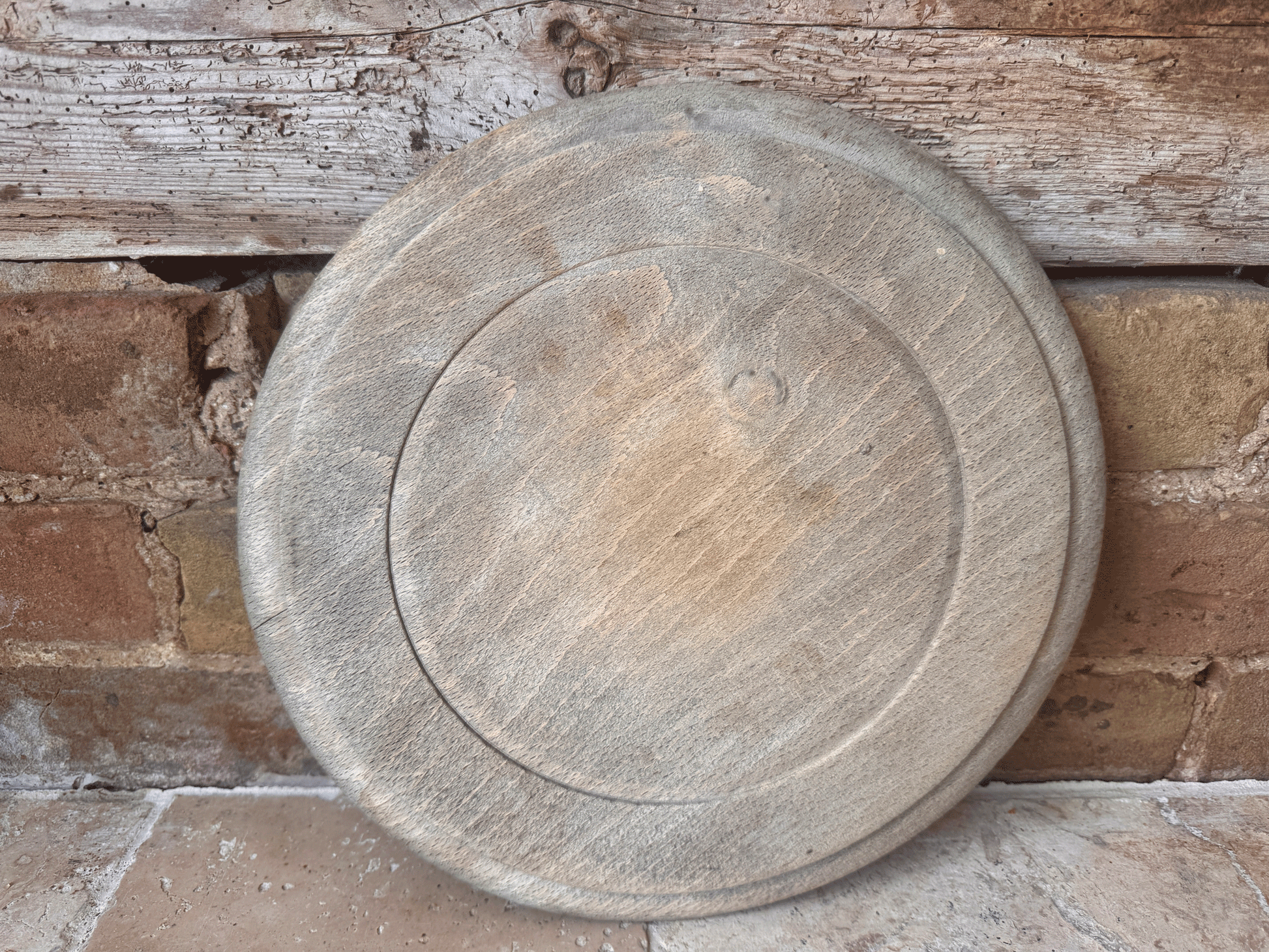 antique victorian carved english wooden treen breadboard our daily bread motto
