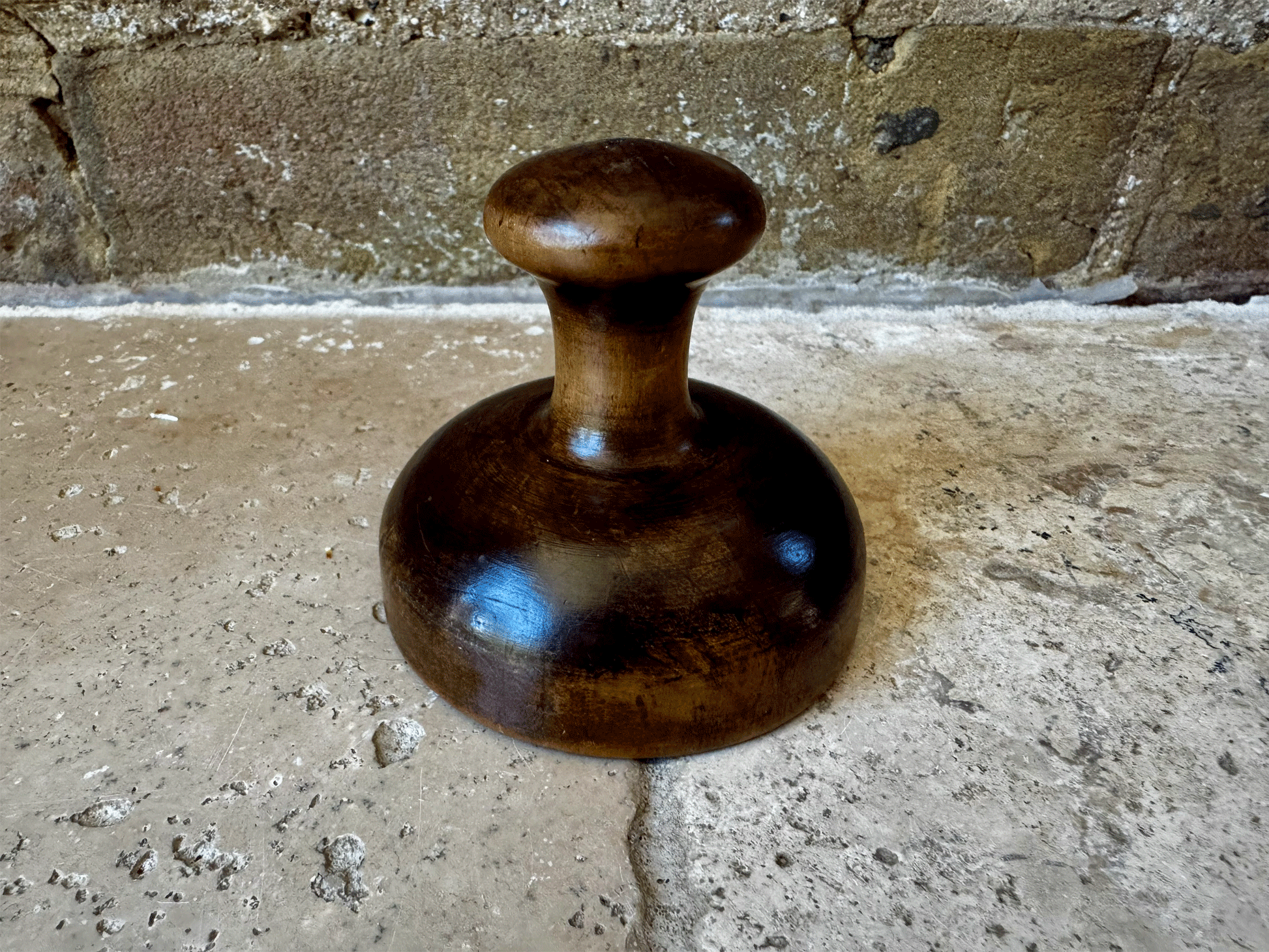 rare antique victorian carved irish floral clover butter stamp treen wooden kitchenalia
