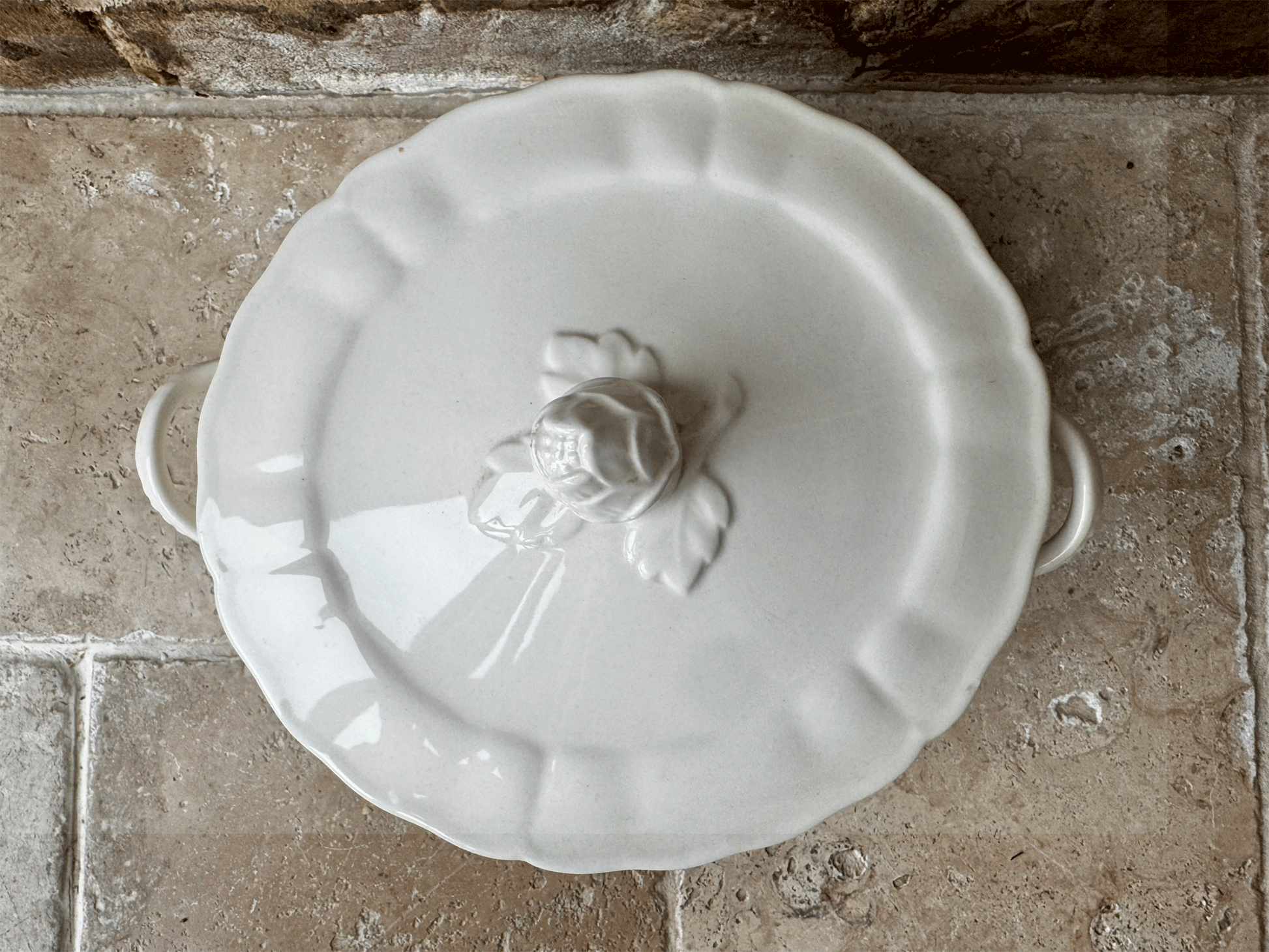 vintage english lidded tureen serving dish grindley marlborough royal petal