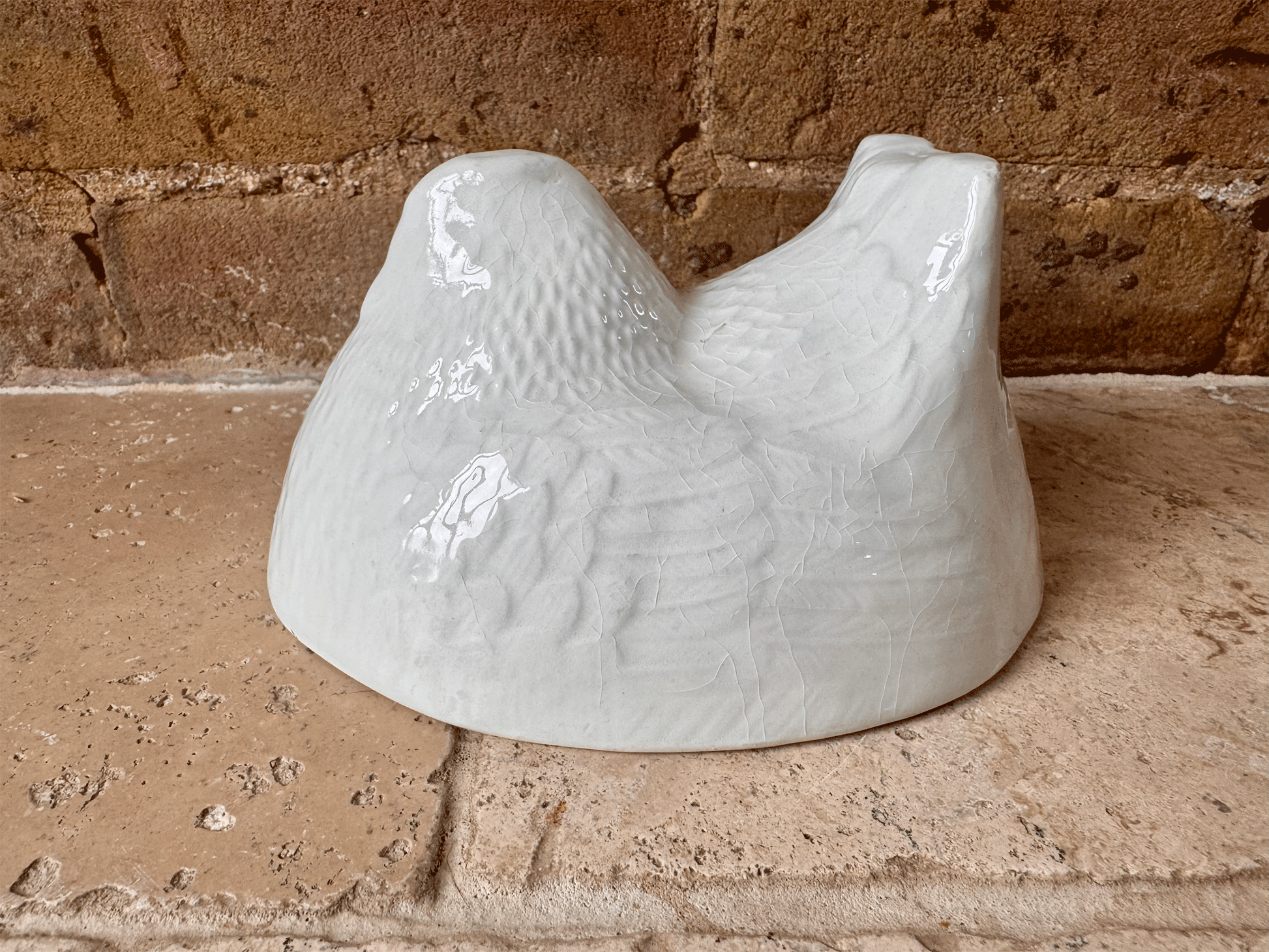 antique english white ironstone figural chicken jelly mould greens newstyle jellies advertising