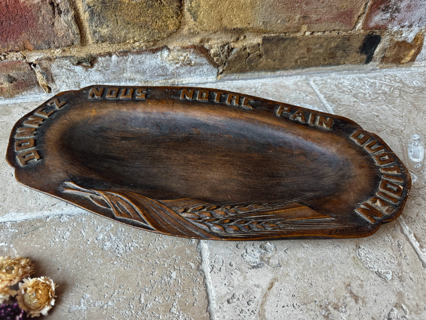 Vintage French Bread Platter