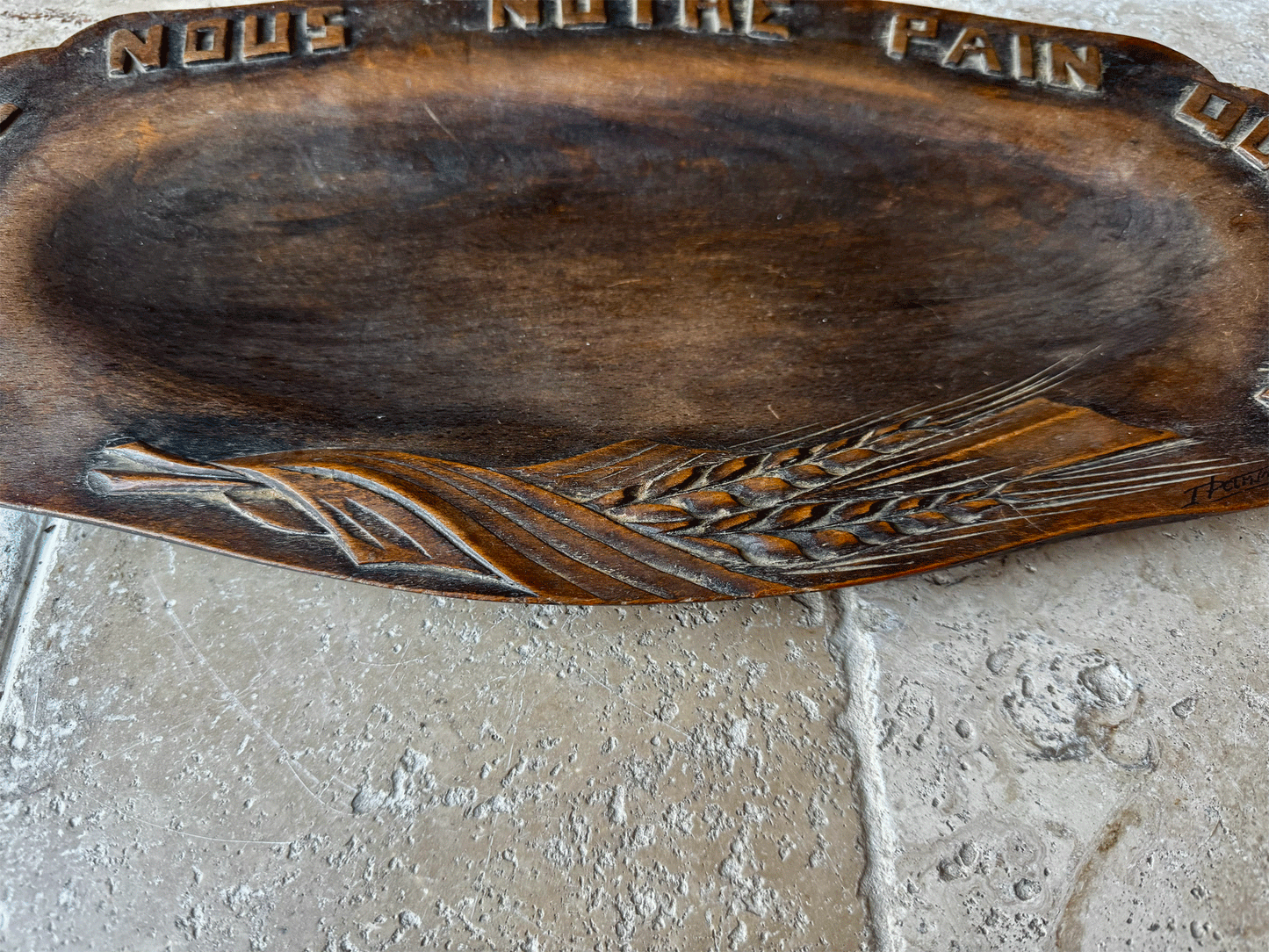 Vintage French Bread Platter