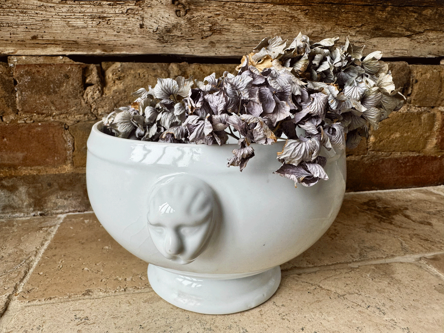 vintage french extra large plain white ironstone soupiere soup bowl tureen