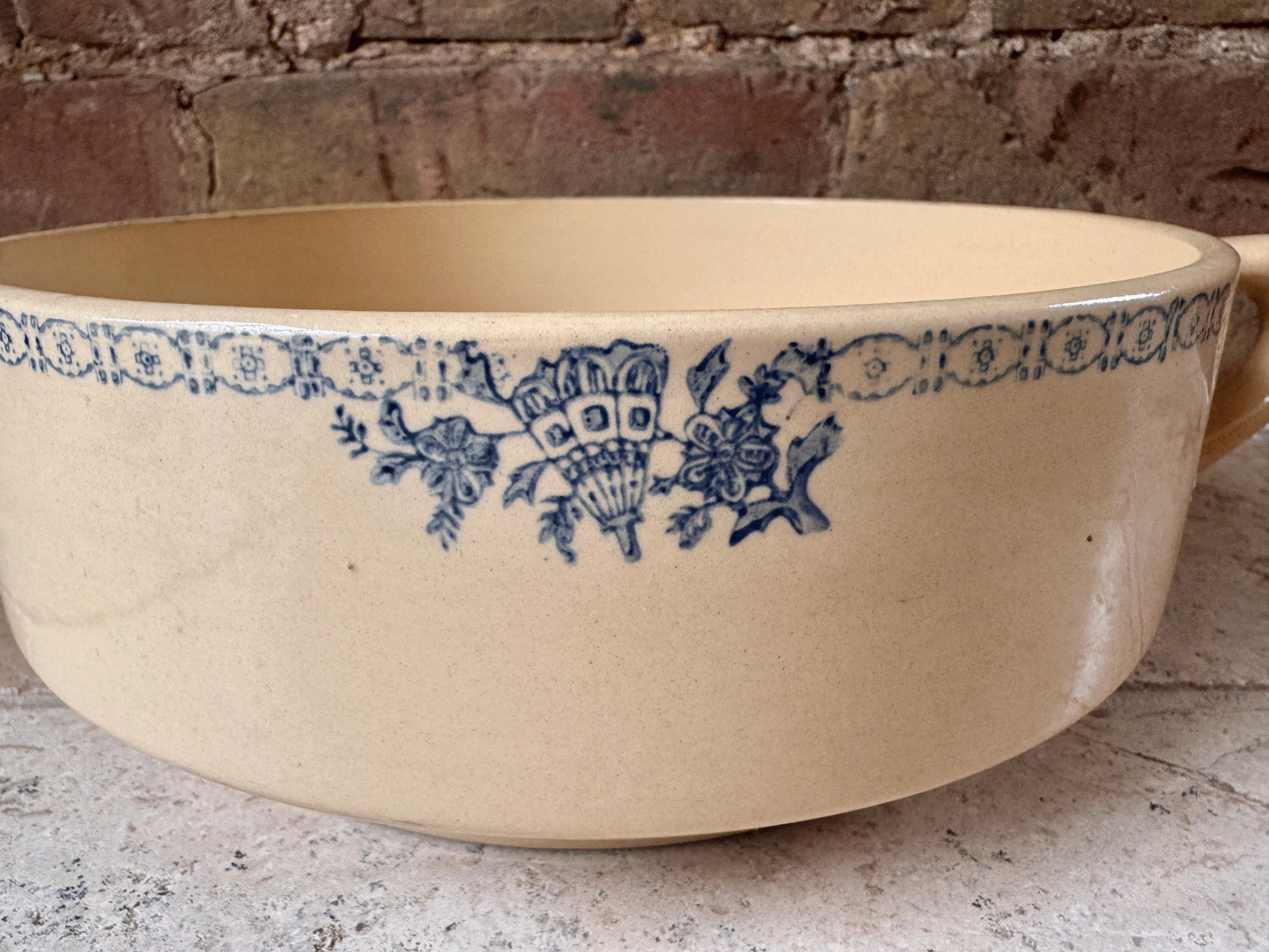 vintage french large twin handled soupiere tureen saladier serving dish bowl