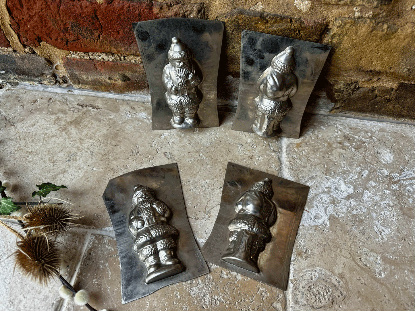 vintage german santa claus father christmas chocolate mould