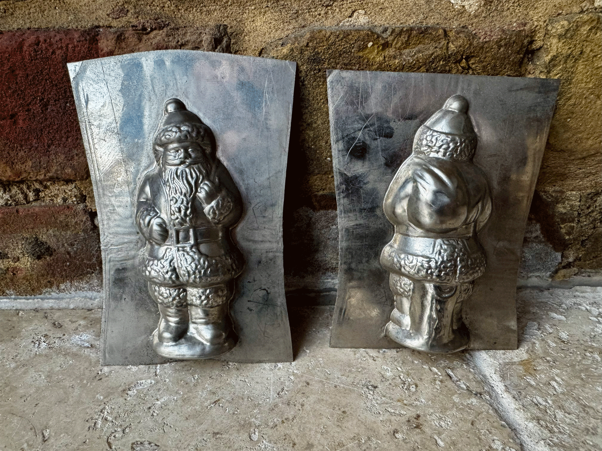vintage german santa claus father christmas chocolate mould