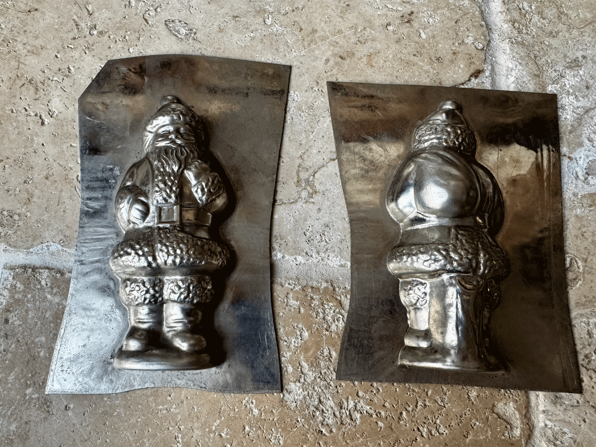 vintage german santa claus father christmas chocolate mould