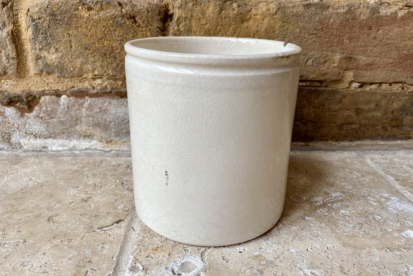 large antique english white ironstone advertising pot chippy two pound frank cooper oxford marmalade