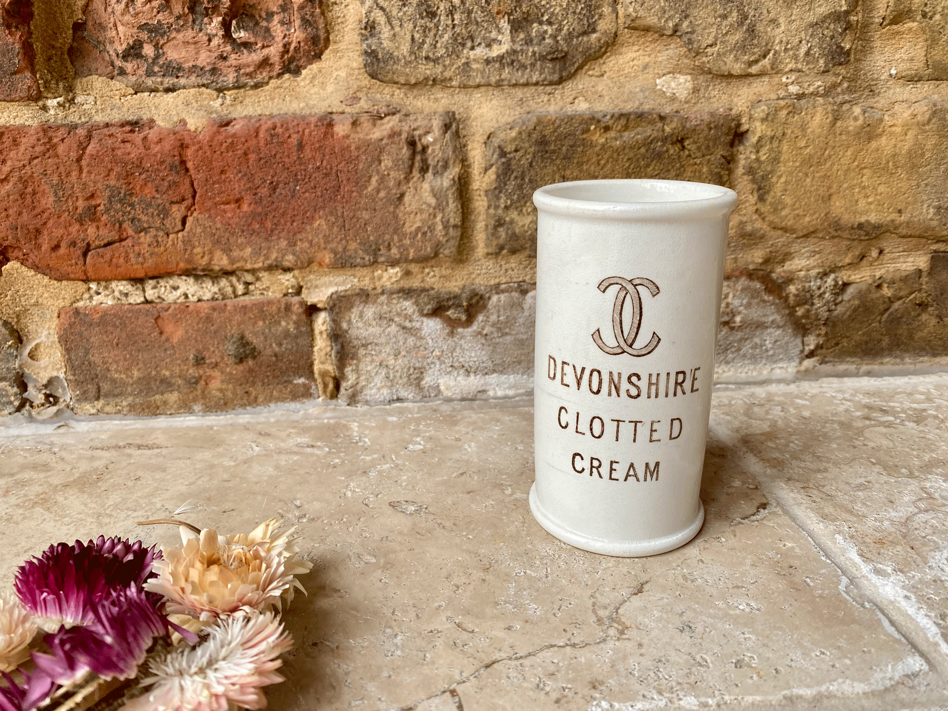 antique victorian rare english advertising pot dairy supply co devonshire clotted cream