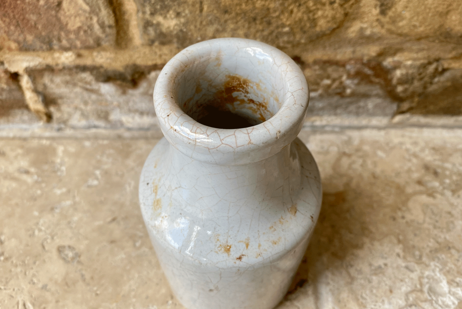 rare antique french large white ironstone transferware mustard advertising pot moutarde bordin