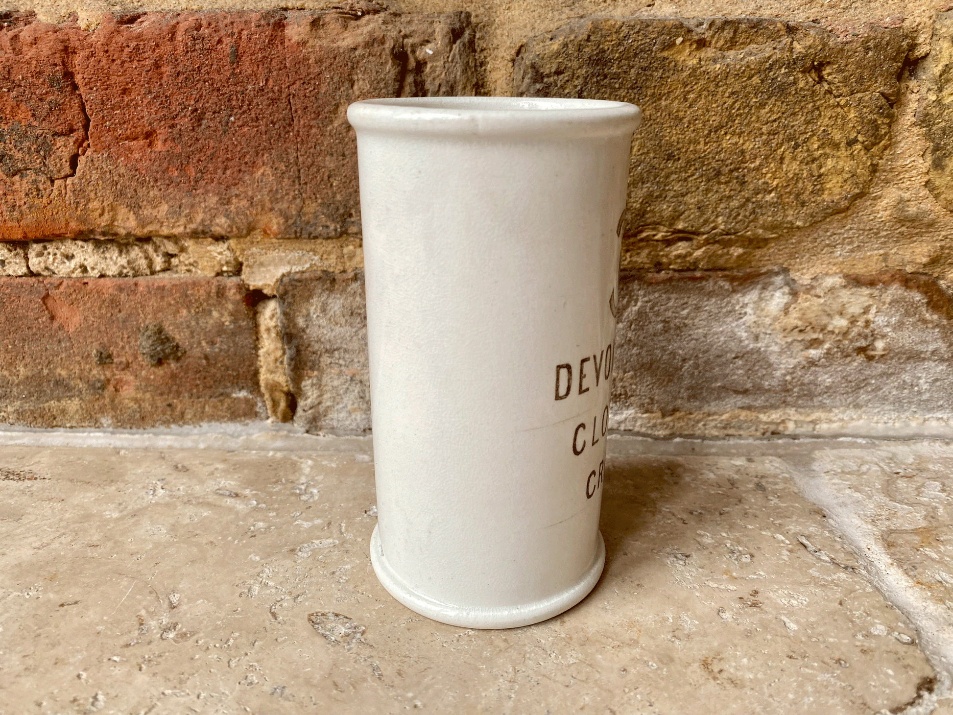 antique victorian rare english advertising pot dairy supply co devonshire clotted cream